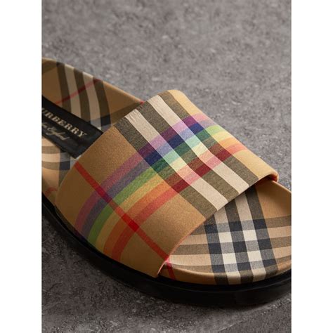 burberry slider|burberry vintage slides.